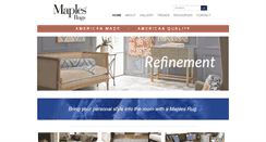 Desktop Screenshot of maplesrugs.com