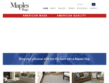 Tablet Screenshot of maplesrugs.com